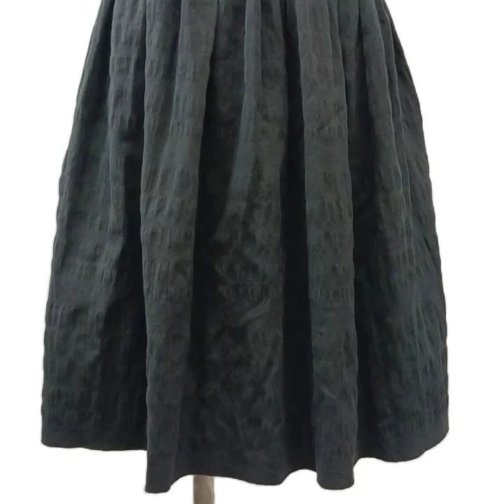 Prada Dress Scoop Neck Sleeveless Black Midi Length 36 — view 6