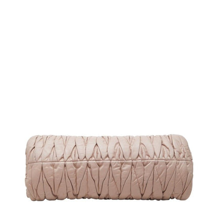 Miu Miu Matelasse Crossbody Shoulder Bag Pink Beige Red Leather — view 3