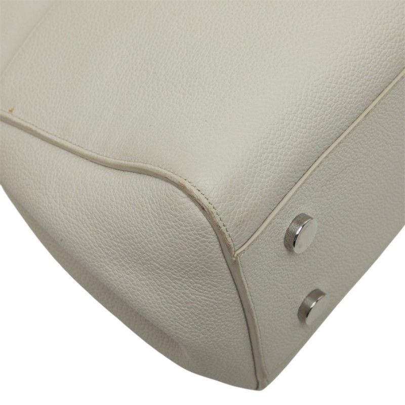 Saint Laurent Cabas Rive Gauche 2-Way Shoulder Bag Light Gray Leather — view 7