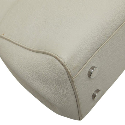 Saint Laurent Cabas Rive Gauche 2-Way Shoulder Bag Light Gray Leather — view 7