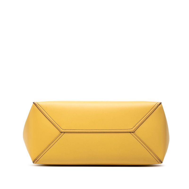 Loewe Anagram Tote Bag Yellow Purple Leather — view 3