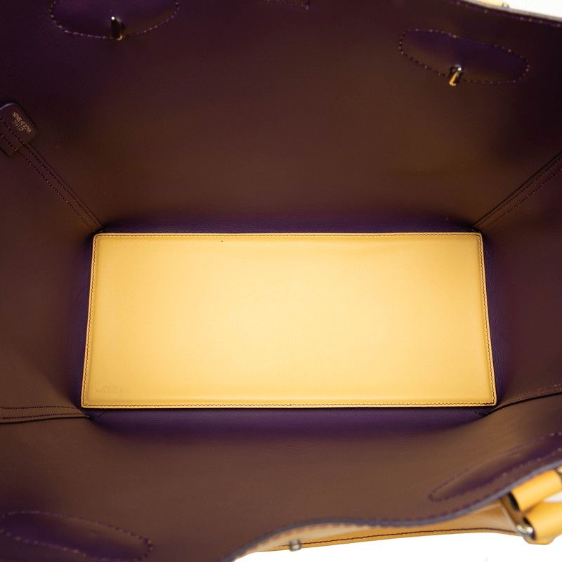 Loewe Anagram Tote Bag Yellow Purple Leather — view 4