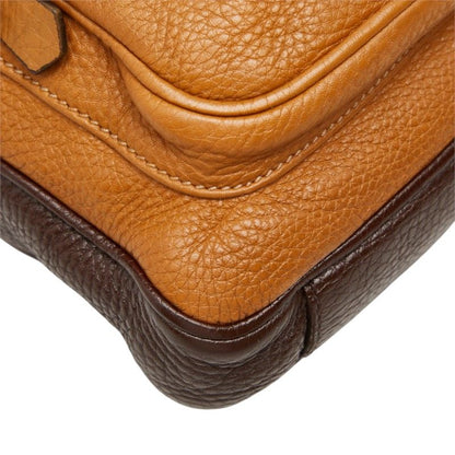 Prada Crossbody Shoulder Bag Brown Camel Leather — view 5