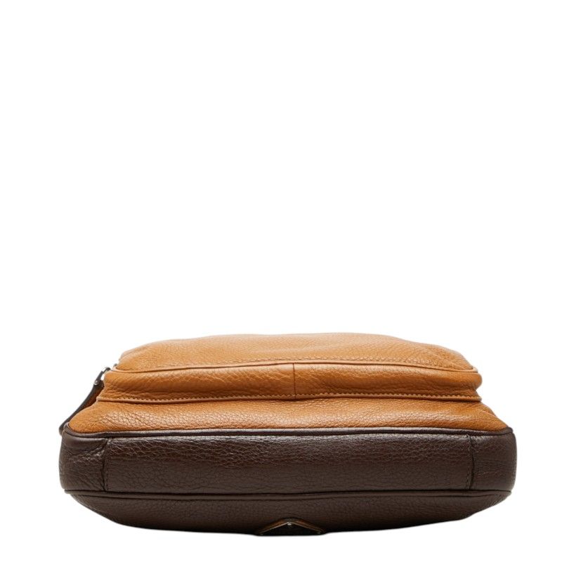 Prada Crossbody Shoulder Bag Brown Camel Leather — view 3