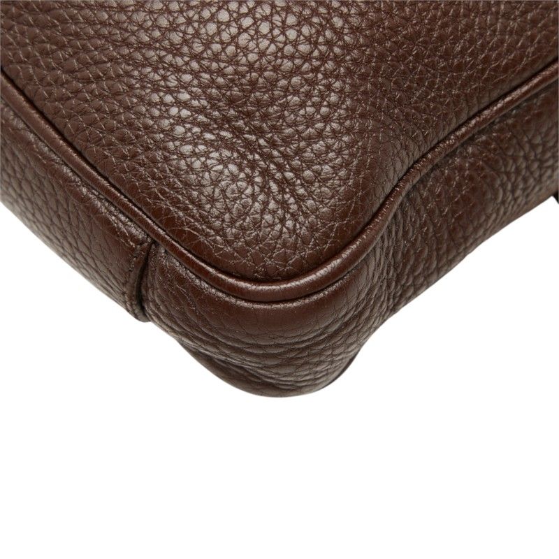 Prada Crossbody Shoulder Bag Brown Camel Leather — view 6