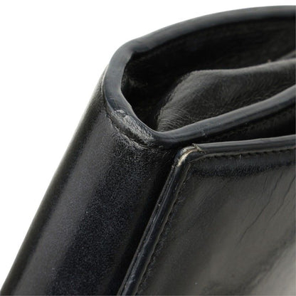 Saint Laurent YSL Logo Crossbody Wallet on Chain Shoulder Bag Black Leather — view 5