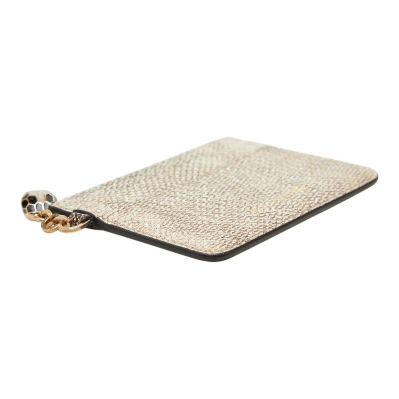 Bvlgari Serpenti Forever Card Case Gold Leather — view 5