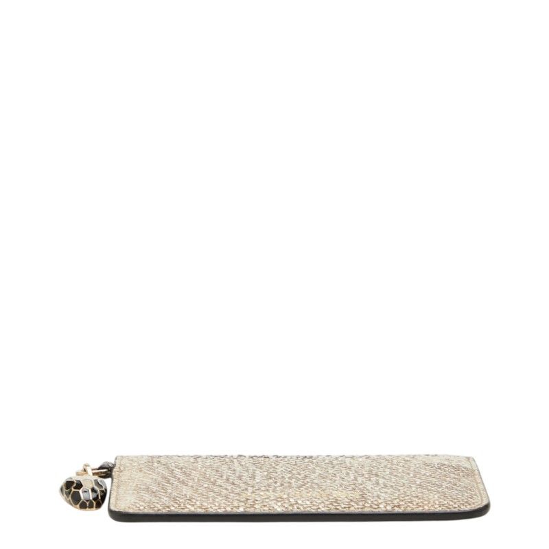 Bvlgari Serpenti Forever Card Case Gold Leather — view 3