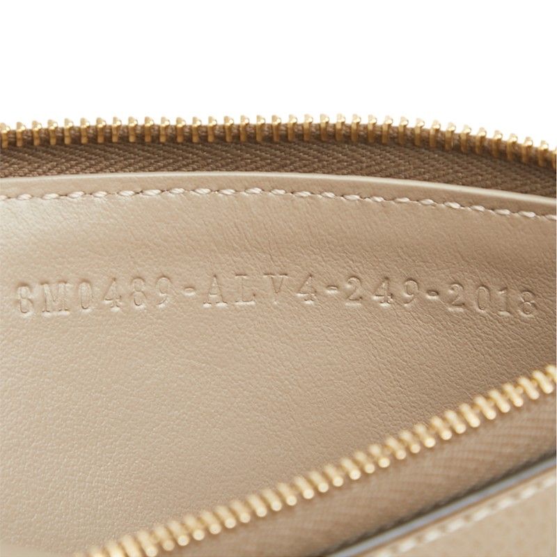 Fendi Peekaboo Selleria Card Case Brown Leather — view 8