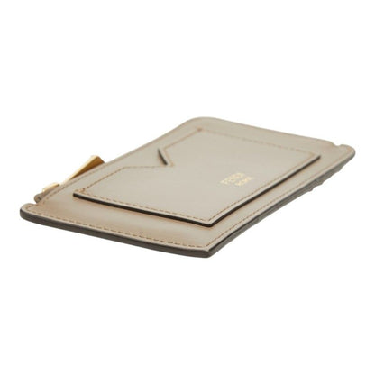 Fendi Peekaboo Selleria Card Case Brown Leather — view 5