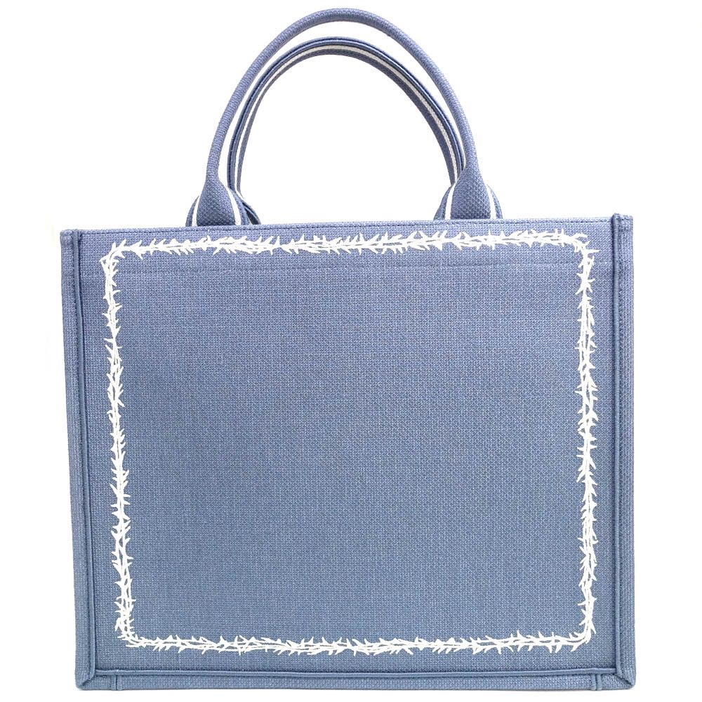 Dior Book Tote Medium Cover Blue Flower of Evil 2-Way — view 2
