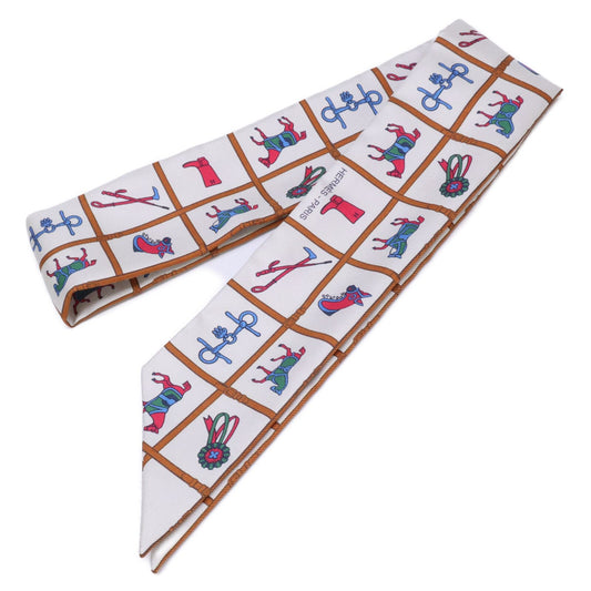 Hermes Couvertures Et Tenues de Jour Horsewear Silk Twilly Scarf
