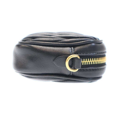 Miu Miu Matelasse Nappa Leather Pouch Black — view 3