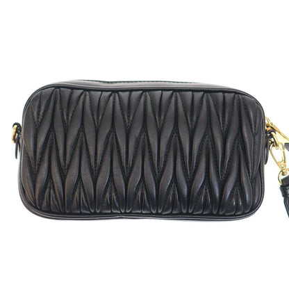 Miu Miu Matelasse Nappa Leather Pouch Black — view 2