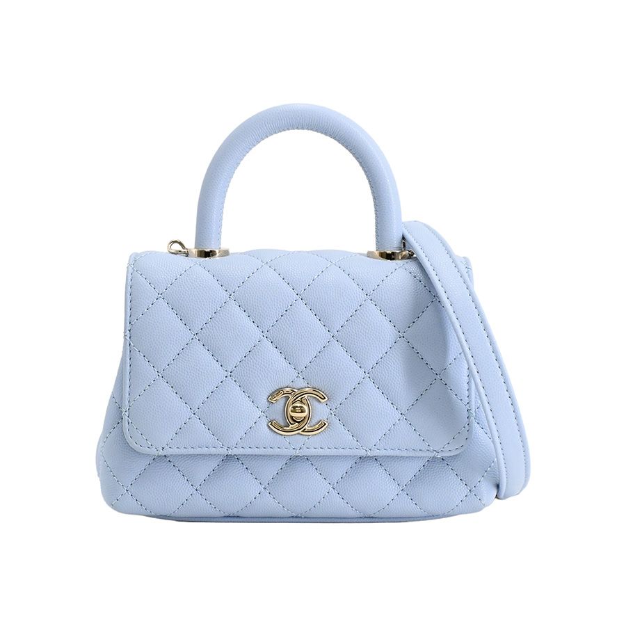 Chanel Handbag Top Handle Mini Flap Bag