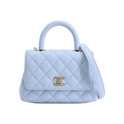 Chanel Handbag Top Handle Mini Flap Bag