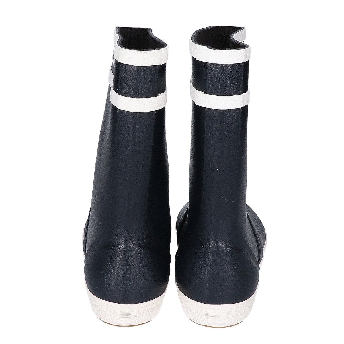 Celine Black Logo Rubber Rain Boots — view 3