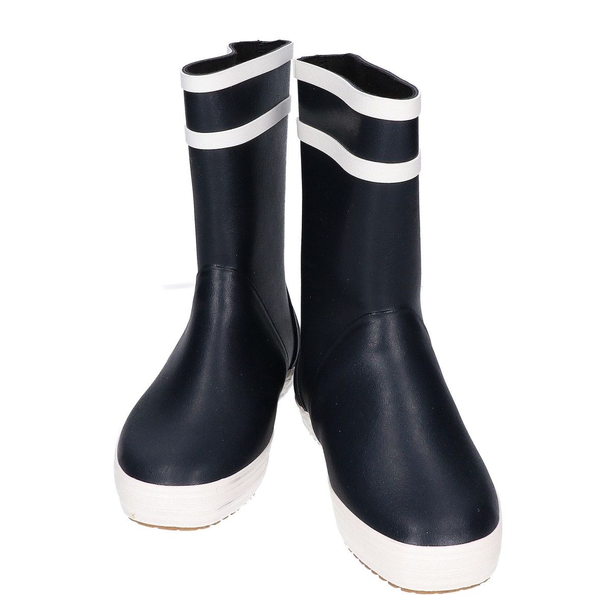 Celine Black Logo Rubber Rain Boots