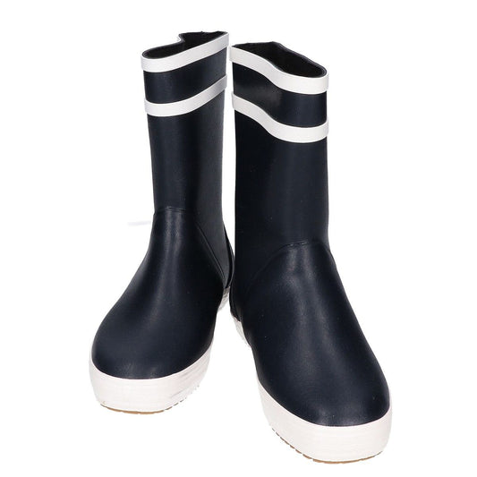 Celine Black Logo Rubber Rain Boots