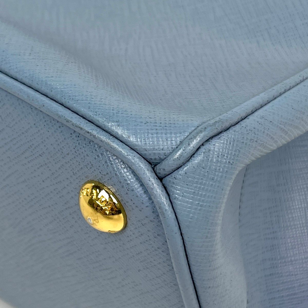 Prada Handbag Galleria 2-Way Saffiano Leather Light Blue — view 3
