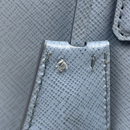 Prada Handbag Galleria 2-Way Saffiano Leather Light Blue — view 5