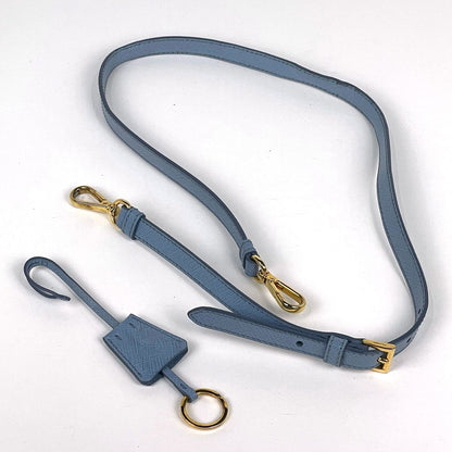 Prada Handbag Galleria 2-Way Saffiano Leather Light Blue — view 8