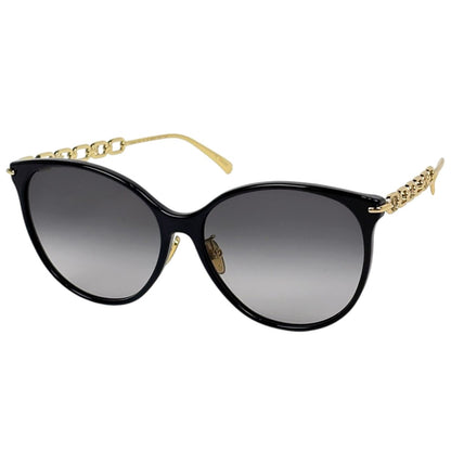 Louis Vuitton My LV Chain Two Cat Eye Sunglasses Eyewear Acetate Metal Black