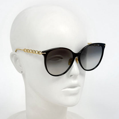 Louis Vuitton My LV Chain Two Cat Eye Sunglasses Eyewear Acetate Metal Black — view 6