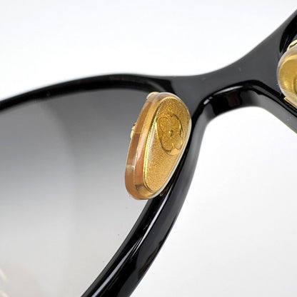 Louis Vuitton My LV Chain Two Cat Eye Sunglasses Eyewear Acetate Metal Black — view 5