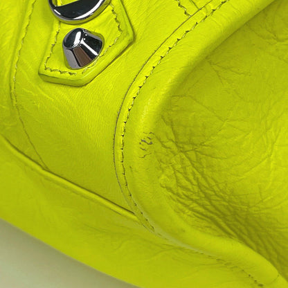 Balenciaga Handbag the City 2-Way Neon Leather Yellow — view 3