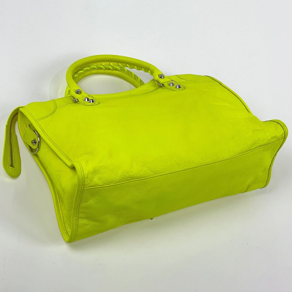 Balenciaga Handbag the City 2-Way Neon Leather Yellow — view 2
