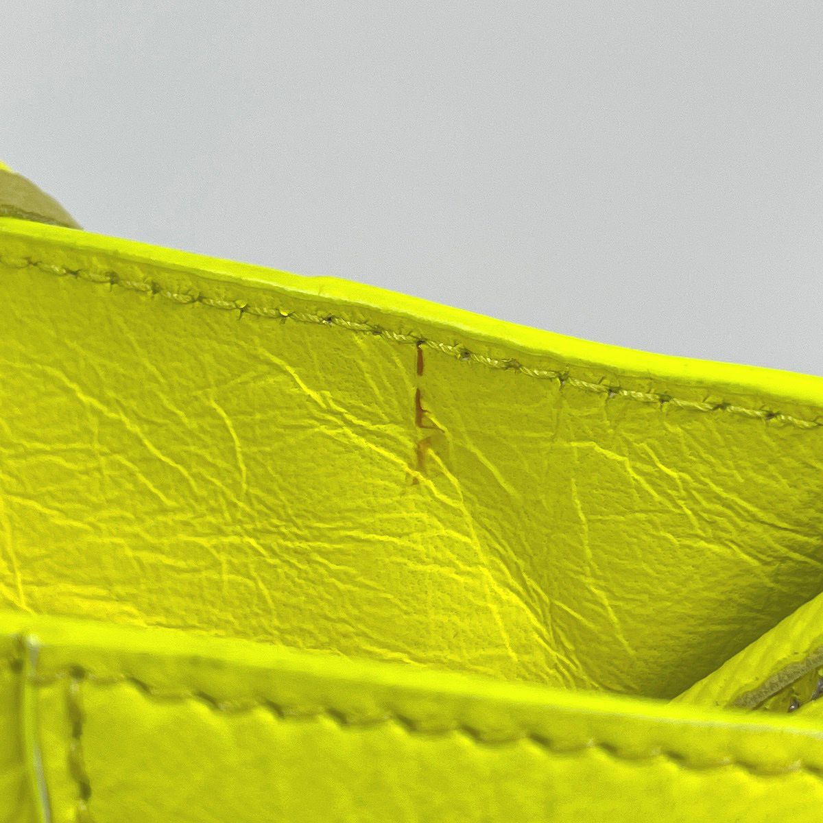 Balenciaga Handbag the City 2-Way Neon Leather Yellow — view 5
