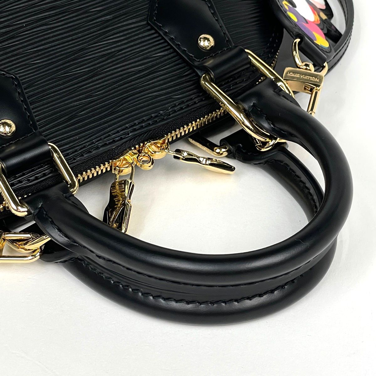 Louis Vuitton Alma BB Handbag 2-Way Takashi Murakami Epi Noir — view 4