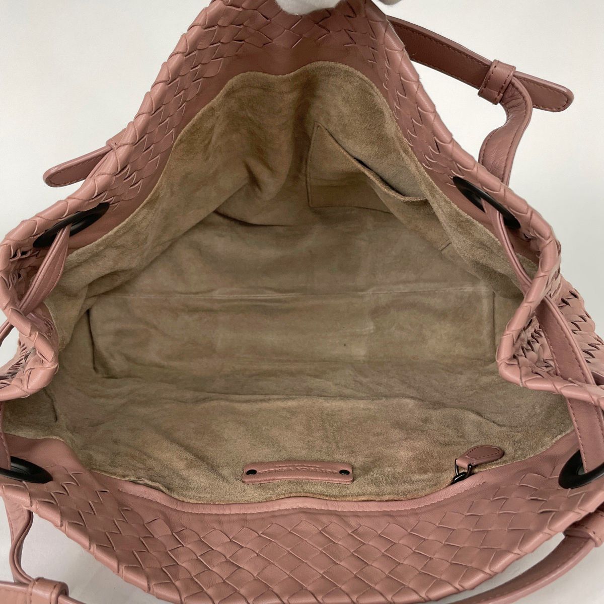 Bottega Veneta Tote Bag Intrecciato Garda Leather Pink — view 6