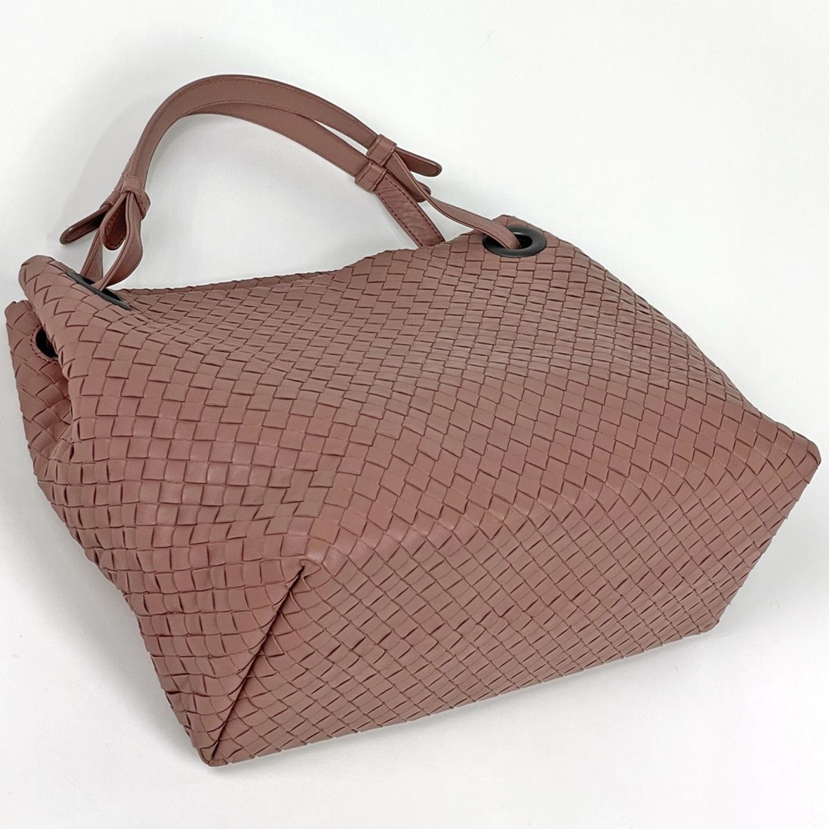 Bottega Veneta Tote Bag Intrecciato Garda Leather Pink — view 2