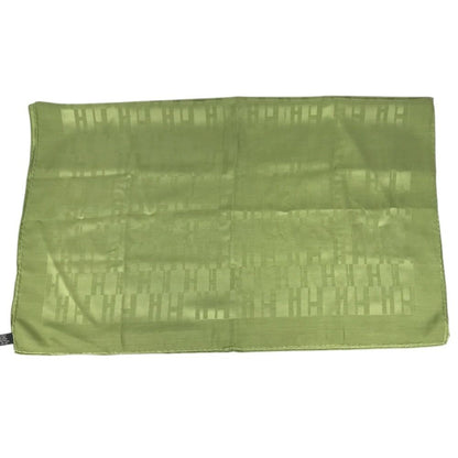 Hermes Shawl H Logo Silk Green Scarf — view 4