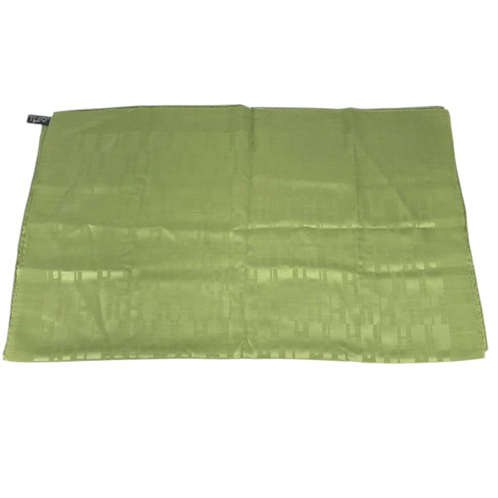 Hermes Shawl H Logo Silk Green Scarf