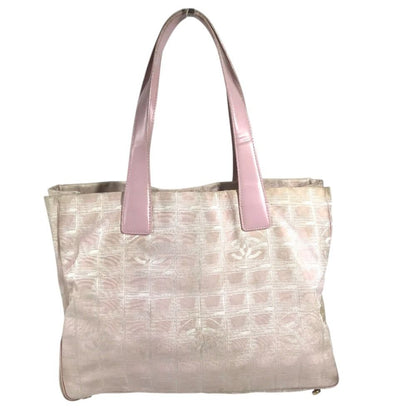 Chanel Tote Bag New Travel Line MM CC Logo Nylon Canvas Pink — view 3