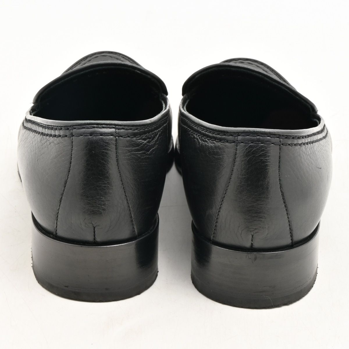 Chanel Loafers Black CC Logo Leather — view 3