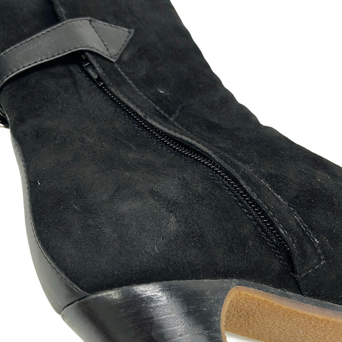Hermes Long Boots Dark Brown Side Zip — view 5