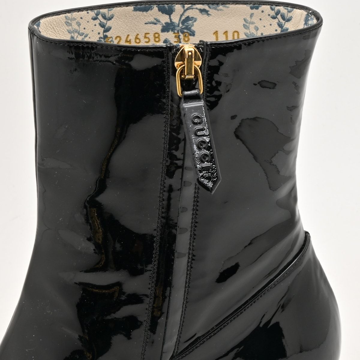 Gucci Short Boots GG Marmont Black Leather — view 7