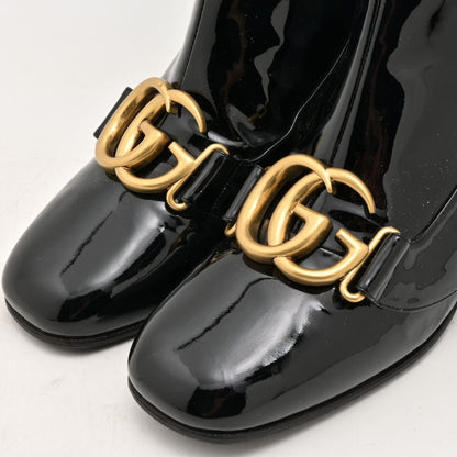 Gucci Short Boots GG Marmont Black Leather — view 8