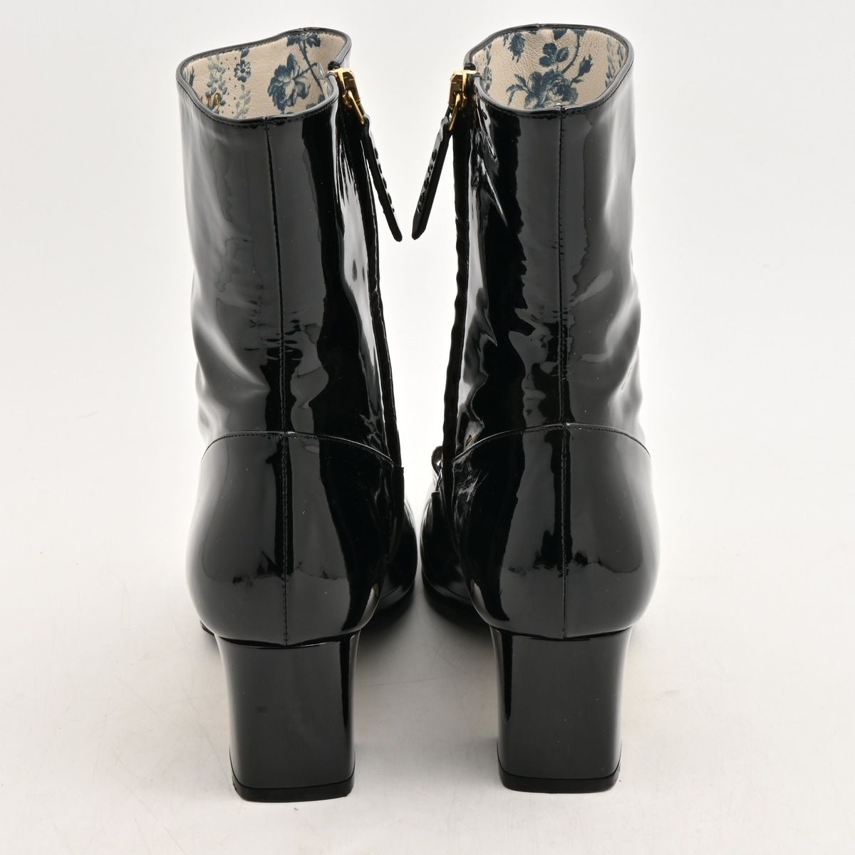 Gucci Short Boots GG Marmont Black Leather — view 3