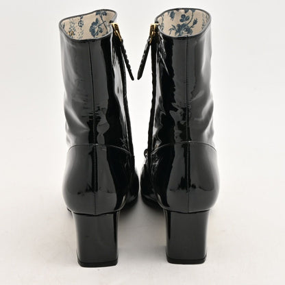 Gucci Short Boots GG Marmont Black Leather — view 3