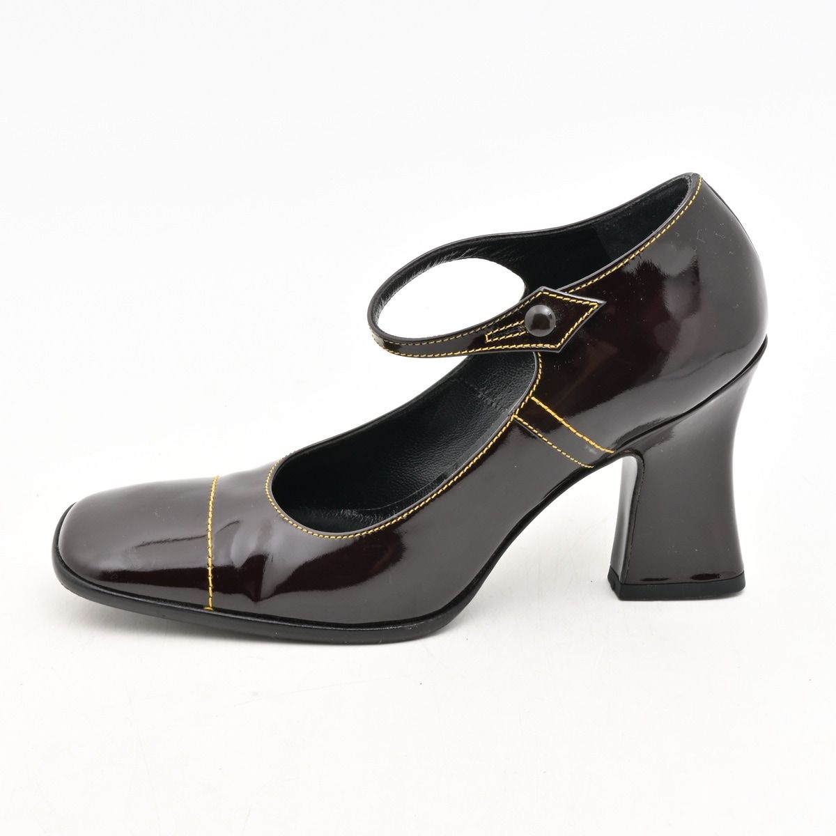 Prada Pumps Dark Brown Leather Heels