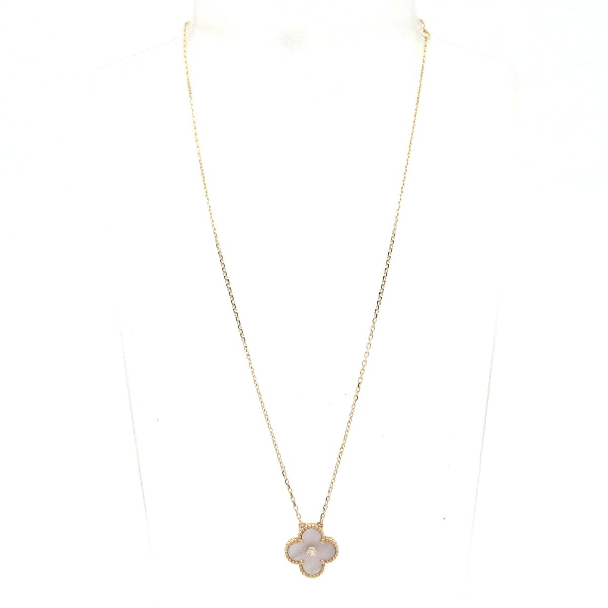 Van Cleef & Arpels Necklace Vintage Alhambra Pink Diamond — view 2