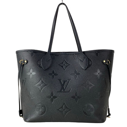 Louis Vuitton Tote Bag Monogram Empreinte Neverfull MM Noir Leather Cowhide