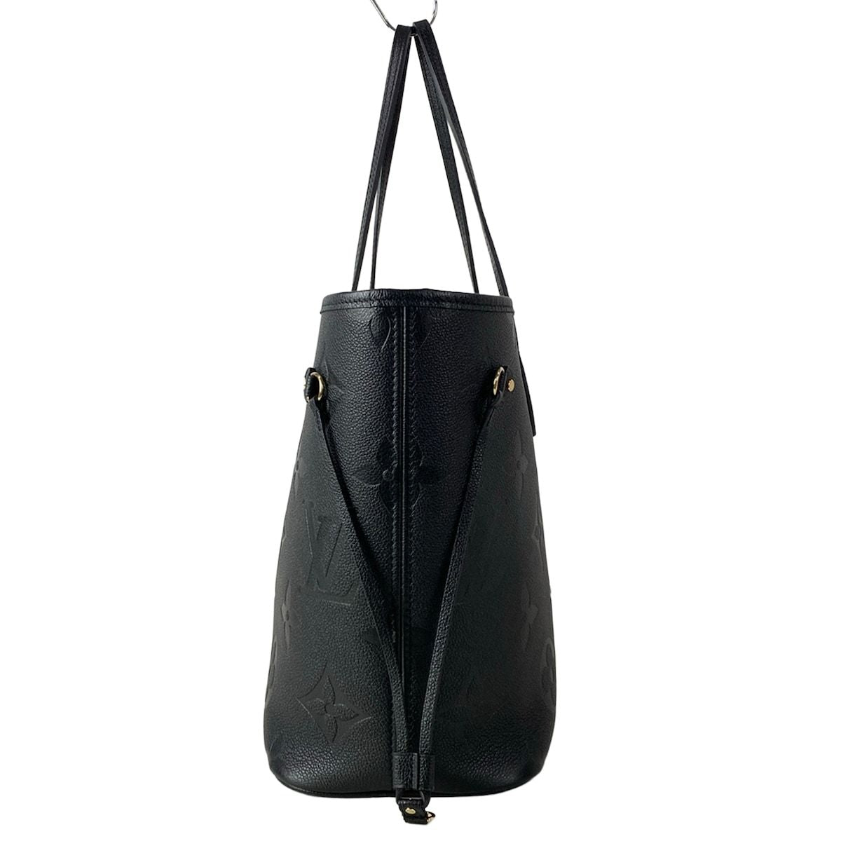 Louis Vuitton Tote Bag Monogram Empreinte Neverfull MM Noir Leather Cowhide — view 4