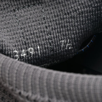 Prada Sneakers Dark Gray Black Lace-up Knit Fabric 7.5 — view 6