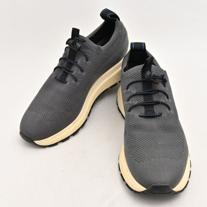 Prada Sneakers Dark Gray Black Lace-up Knit Fabric 7.5 — view 2